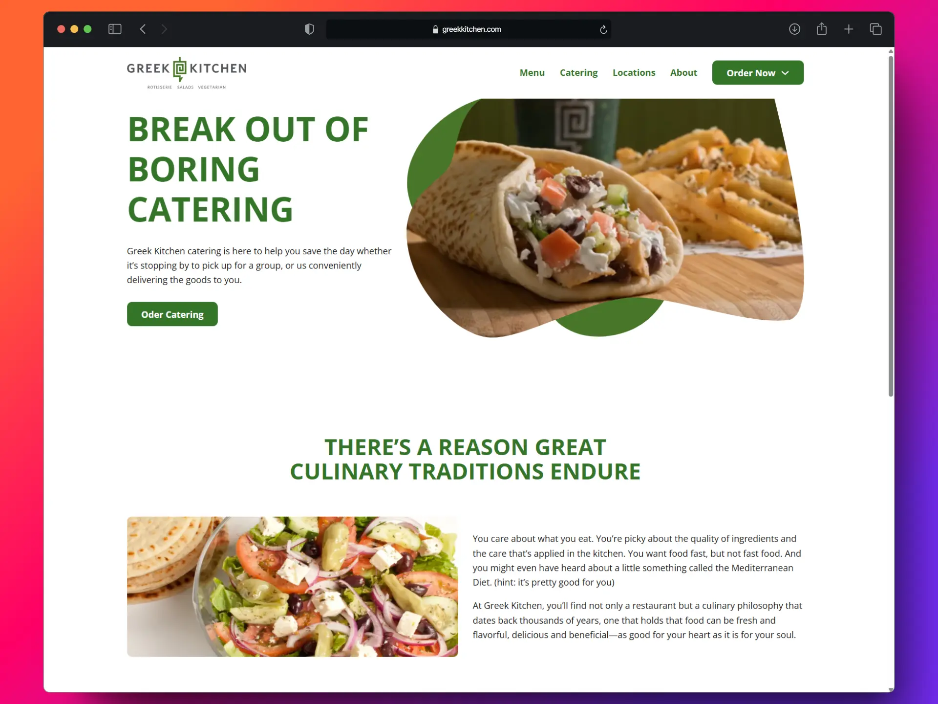 Greek Kitchen Landing